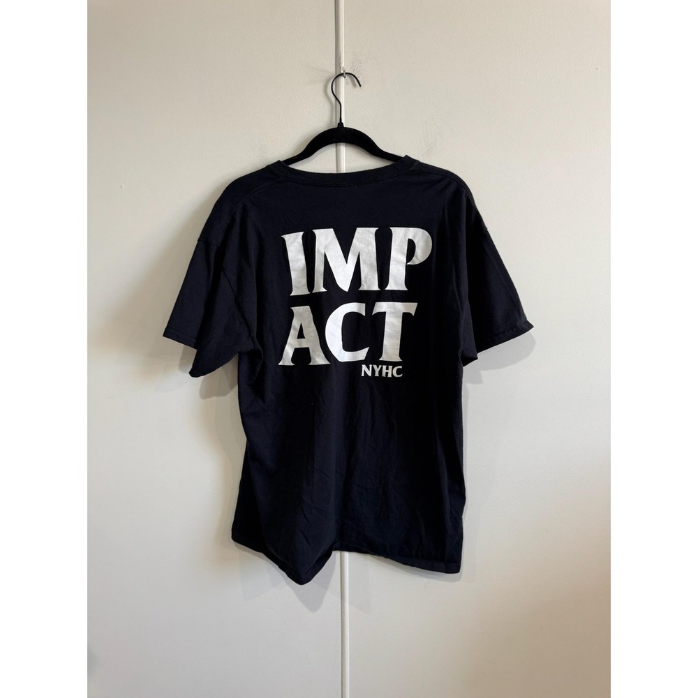 Impact NYHC‎ Shirt Mens Large Black Gildan Hardcore Band Tee T-Shirt Music - Picture 2 of 5